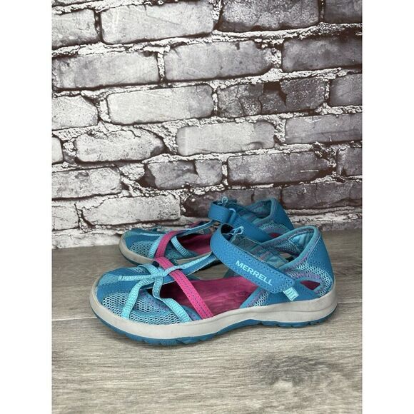 Merrell 61594 Blue Textile Synthetic Mesh Maryjane Strap Shoes Women 5M US/36EU - Picture 15 of 16